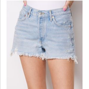 Agolde Parker Denim Cutoff Shorts Sz 26